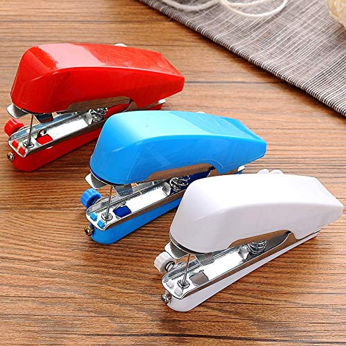 2pcs Mini Machines à Coudre Portable Manuels Multifonction Mini sans Fil Outils de Couture pour Tissus, Vêtements, Usage Domestique et Voyage Couleurs aléatoires