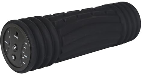 Masajeador de piernas delgadas, eje de espuma eléctrico, rodillo de relajación muscular, yoga, columna, fascia, rodillo para piernas, color negro