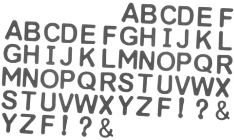 JOINPAYA 2 Sätze Eva-Schaum-Alphabet-Magnete kühlschrankmagnete kühlschrankaufkleber rezepte Alphabet-Kühlschrank -Whiteboard- spielzeug Kühlschrank-Buchstaben- Black
