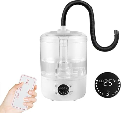 Reptile Humidifier Fogger, 4L Reptile Mister Machine with Touch Control, 2m Extendable Tube, Ultra Quiet Fog Machine for Amphibians Herps Vivarium