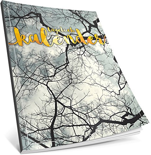 Dékokind® Tagebuch-Kalender: One Line A Day • Ca. A4-Format, Notizseiten & Zitate für jeden Monat • Buchkalender, Aufgabenplaner, Terminplaner • ArtNr. 22 Baumkrone • Vintage Softcover