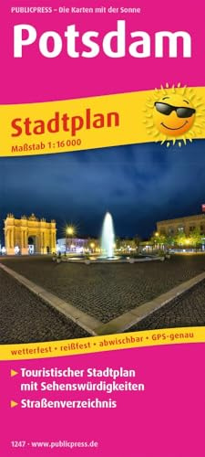 Publicpress Stadtplan Potsdam 1:16.000: Touristischer Stadtplan mit Sehenswürdigkeiten und Straßenverzeichnis. 1:16000 (Stadtplan: SP)