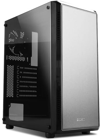 Zalman S4 PC Gehäuse Midi Tower ATX, Acrylic Side Panel, 2x120mm Lufter, Schwarz
