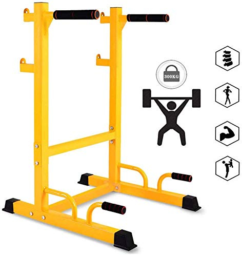 Squat Rack und Pull Up Bar Multifunktionsgewicht Bank Bankdrücken Unterstützung Langhantel Rack Max. Belastung 300 kg Fitness Push-Up Stand