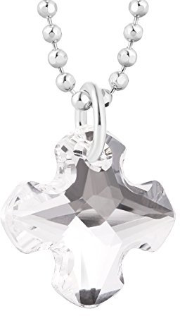 Collar Infantil Con Colgante De Cruz En Plata De Ley 925 Longitud Ajustable