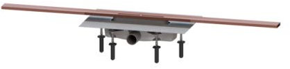 KESSEL Duschrinne Linearis Infinity 60 L: 1000 mm, DN 40, Copper, gebürstet 45103.10