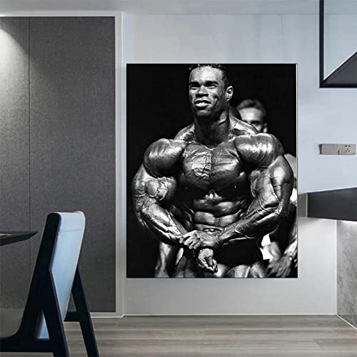 Hnyjyfa Kevin Levrone Poster Kraftprotz Bodybuilding Trainings Haus Fitness Deko Mann Übungs Motivzitat Gemäldedrucke Inspirierendes Wand Bilder Gym 0318384