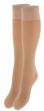 Franzoni Gambaletto Confort 40 Denari Donna Semi Velato, Calza con Bordo Anatomico e Punta Rinforzata con Leggera Compressione - Made in Italy (miele)