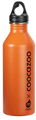 coocazoo Edelstahl-Trinkflasche, Orange, Drehverschluss, aus Edelstahl, ohne Weichmacher, geschmacksneutral, für kohlensäurehaltige Getränke geeignet, recyclebar, 0,75L