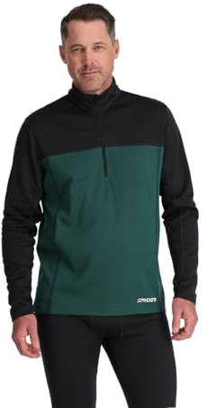Spyder Men's Charger 1/2 Zip Hiking Shirt, Cypress Green, L