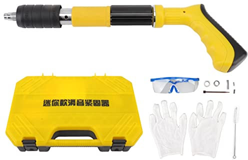 Pistola per Chiodi in Acciaio, Silenziatore Manuale per Mini Sparachiodi, Design Sparachiodi Regolabile a 3 Livelli per Muro di Cemento, Lavorazione del Legno Domestica, Non