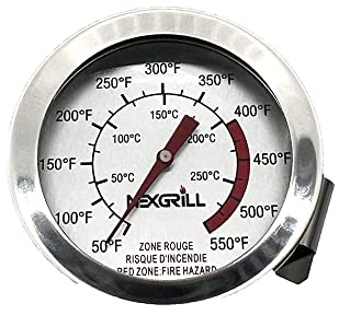 Nexgrill Deep Fry Thermometer – 5 Stainless Steel Instant Read with Pot Clip – Fish, Meat & Oil Thermometer for Frying, BBQ, Grilling – Up to 550°F – 660-0009