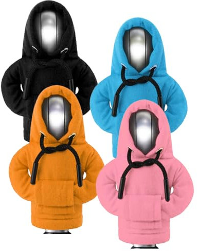 FENGQ 4 Stück Schaltknauf Hoodie, Schalthebel Abdeckung, Auto Schaltknauf Dekoration für Autodekoration