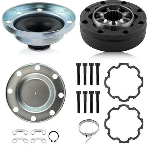 AUTOKAY Front or Rear Driveshaft Propeller Bolt Constant Velocity Joint Boot Lock Tie and Grease Set for Jeep Wrangler 3.6L 3.8L 2007-2013 Replacement 932-306 528533FRK