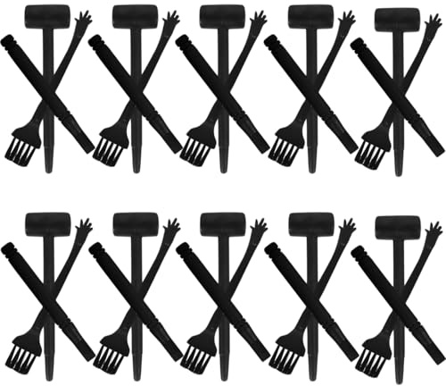 JOINPAYA 10 Sets Mini Dig Kit: Dinosaur Eggs Digging Hammer Chisel Brush Archaeological Science Excavation Tool Kit