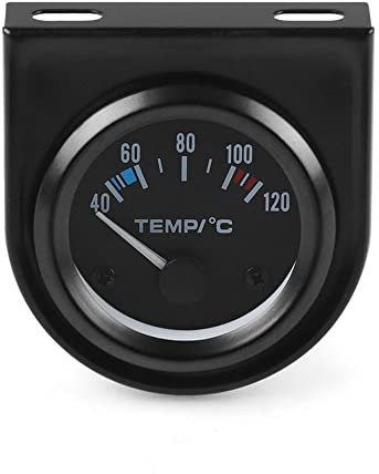 Auto Wassertemperaturanzeige 52 mm 12V Wassertemperatur Messgerät Universal 40–120 °C Digital Wassertemperaturanzeiger Instrument mit Sensor