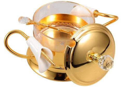 Cabilock Bocal à Épices Avec Couvercle Récipient Vintage Pour Condiments Et Stockage Alimentaire Pour Cuisine Et Décoration Intérieure