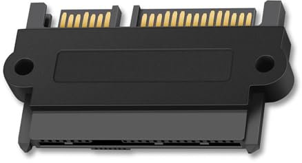 Générique Adaptateur de disque dur -Câble Data-Board Small Port, SFF-8482 sur la carte d'adaptateur 22 PIN | Convertisseur adaptateur de 180 degrés-angle-sas-, tête droite pour SAS-Motherboard