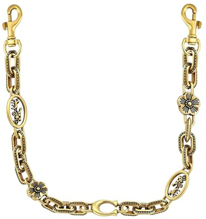 LSBDJDL Cute Cherry Gold Bag Charms Wallet Chain Keychains Purse Accessories For Women (letter)