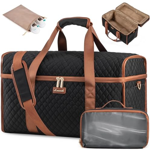 LOVEVOOK Groß Reisetasche Damen, Große Öffnung Weekender Handgepäck Tasche Travel Duffle Bag, Wasserdicht Kliniktasche Geburt Krankenhaustasche Sporttasche für Flugzeug Reise Sport Gym