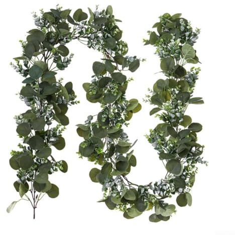 Simulation de vigne, 2,5 m, faux lierre à suspendre, feuilles vertes, fausses plantes pour mariage, fête, jardin, bureau, décoration de chambre à coucher