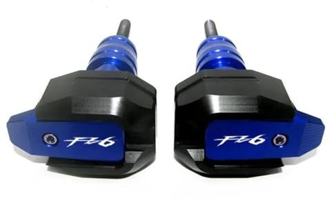 Sturzschutz Motorrad Motor Abdeckung Rahmen Sliders Crash Pad Protector Für Yamaha FZ1 FZ6 FZ8 Für FAZER FZ1N FZ6N FZ8N Fallende Schutz Sturzpads Crash Pad(BLAU,X-3)