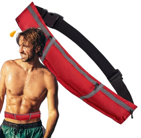 Schwimmgürtel für Damen Aufblasbare 150N Auftrieb Schwimmweste Pool Float
