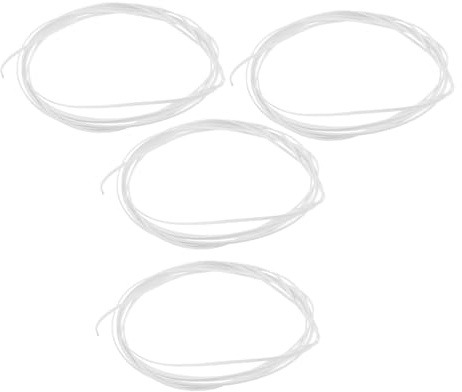 Gitarren Zierrand 4 Stück 1650x1x0, 5mm für Akustikgitarren | Weiße Kunststoff Ausführung, Einfache Selbstmontage, Passend für Konzertgitarren und Dekorative Kanten