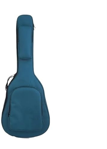 XPJYUA Gitarrenkoffer E-Bass-Koffer, tragbare Bass-Gigbag, gepolsterte Softcase, professionelle E-Bass-Gitarrentasche for akustische Klassische Gitarre(Blue)