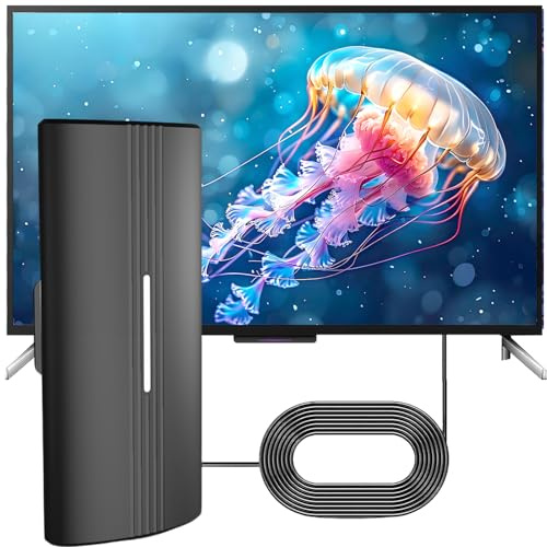 DVBT2 Antenne Wavemax Festberg Hitenna TV Antenne,Rewave Antenna 2025,Antennes für den Innenbereich mit starkem Signal, 30dBi Smart-TV-Antennen für den Außenbereich HD/4K