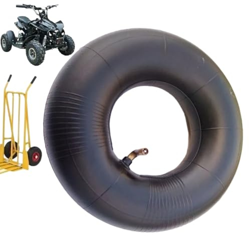 Chambre à air remorque 3.50/3.00-8 avec valve coudée – pneu de remplacement pour brouette, diable, chariot à main, chariots de jardin, tube intérieur résistant