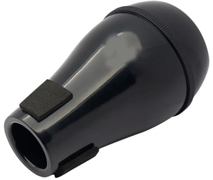 Yinhing Trombon, Stumm mit Hoher Dichteschwamm Grenzfläche Trombon Stummschaltschallungen Leichtes ABS -Ventil Posaune für das Lehren und Lernen Posaunen (BLACK)