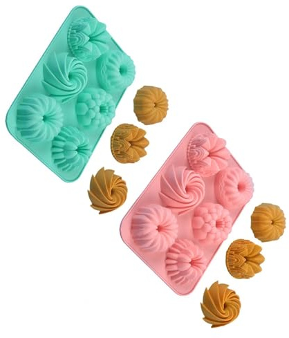 KieTeiiK Práctica Herramienta para Hornear De Silicona Pasteles Galletas Molde Savarin Pequeño Hecho A Mano Herramienta Elaboración Apta Lavavajillas Cortador Galletas Silicona