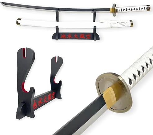 Katana Décoratif Japonais - Epée de Zoro (Wado Ichimonji) - Présentoir Premium Inclus