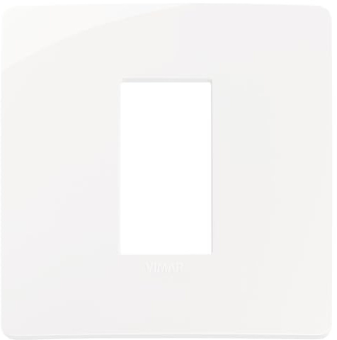 Vimar 14641U.01 Plana Up placca 1 modulo, 8.6x8.6x0.99cm, bianco