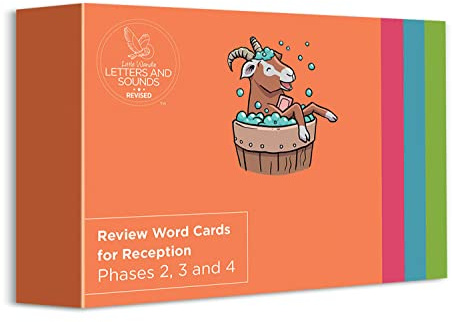 Review Word Cards for Reception (ready-to-use cards): Phases 2, 3 and 4 (Big Cat Phonics for Little Wandle Letters and Sounds Revised)