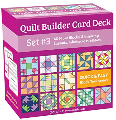 Quilt Builder Card Deck: 40 More Blocks, 8 Inspiring Layouts, Unlimited Possibilities (Quick & Easy Block Tool, 3, Band 3)