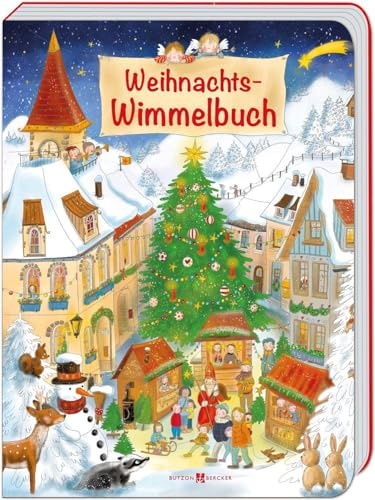 Weihnachts-Wimmelbuch. Macht die Adventszeit mit Kindern noch schöner: Farbenfrohes Pappbilderbuch ab 2 Jahren mit Weihnachtsgeschichten zum Vorlesen (Wimmelbücher)
