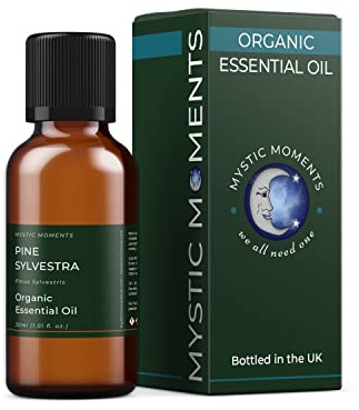 Mystic Moments | Organic Pine Sylvestra Essential Oil | 30ml | Pinus sylvestris gives a fresh forest woody aroma for diffusers, oil blends and fragrance formulations.