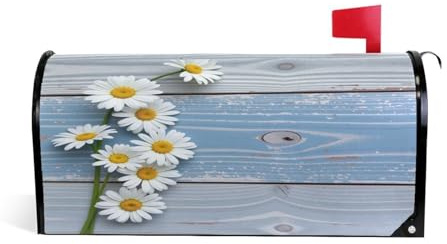 Wamika Briefkastenabdeckung, magnetisch, Schmetterlingsmotiv, Blumenmotiv, Standardgröße, für Makover oder Garten