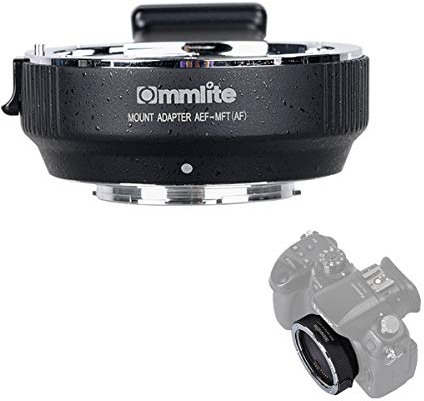 Commlite elektronischer AF-Objektivadapter cm-AEF-MFT vom EF/EF-S-Objektiv zur M4 / 3-Kamera