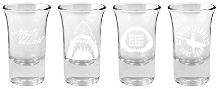 Fanattik Jaws Premium Set of 4 Shot Glasses