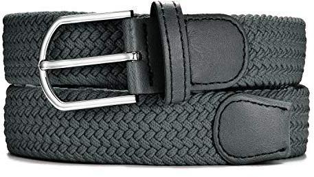 MASADA Stoffgürtel - Dehnbarer Stretch-Gürtel für Damen und Herren 3,2 cm breit elastisch 90-120 cm lang