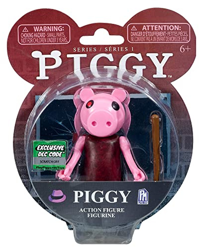 Bizak Piggy Figura 10 cm Piggy, Ora potrai ricreare il gioco a casa con i tuoi personaggi preferiti, Viene fornito con accessori e un codice riscattabile nel Videogioco, Ci sono diversi modelli