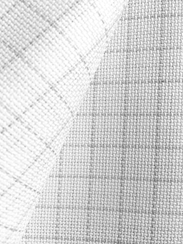 Aida-Zählstoff Zweigart Easy Count für Kreuzsticharbeiten | 100% Baumwolle | Weiß (110x100 cm, 18 ct - 7 Stiche/cm)