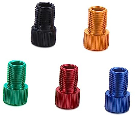 Sosoport 5stücke Aluminiumlegierung -Adapter Fahrradadapter Schlauchpumpe Luftkompressor Reparaturwerkzeuge Für Rennrad