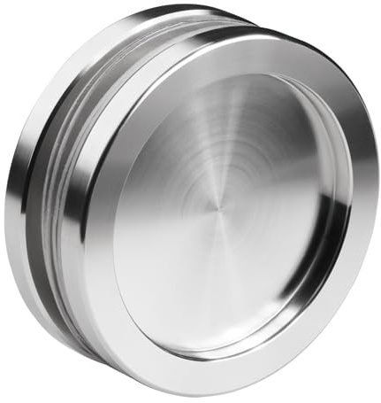 SOTECH 1 coppia Maniglie per porte scorrevoli RANA Ø 64 mm in acciaio inox | spazzolato per in vetro