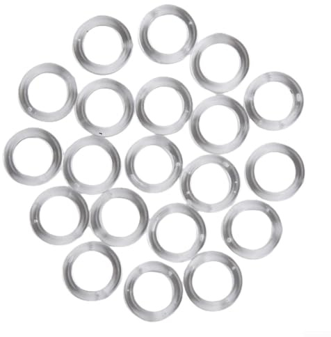Anelli in plastica trasparente per tende a pacchetto, diametro 11 mm, accessori per tende verticali (50 pezzi)