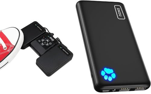 Air Turn Bluetooth Foot Switch Controller, (DUO500) & INIU Power Bank, Portable Charger 10000mAh Slimmest & Lightest High-Speed USB C Input & Output