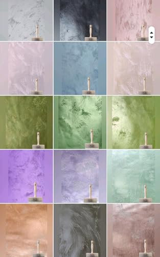 H+V Paul Kamm® Creativ Struktur Effekt Wandfarbe Metallic + Profi Flächenstreicher, Metallic-Optik, Beton Optik, Sturm Optik, Innenbereich